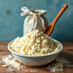 Farinha de mandioca na alimentação local