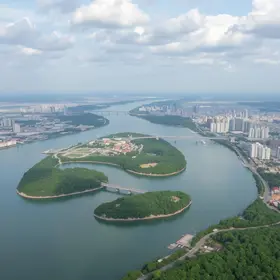 A relação entre a cidade, os rios e as ilhas