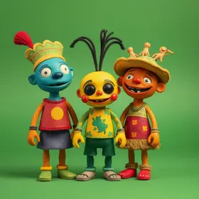 Principais personagens dos brinquedos de miriti